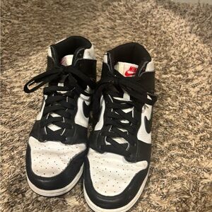 Nike Black and White High-Tops